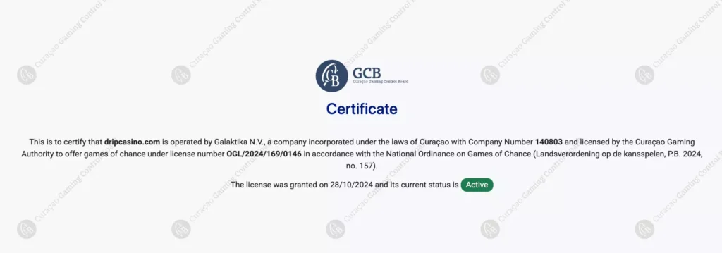 Действующая лицензия