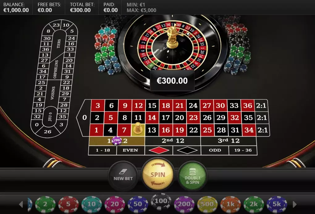 Популярная версия онлайн рулетки